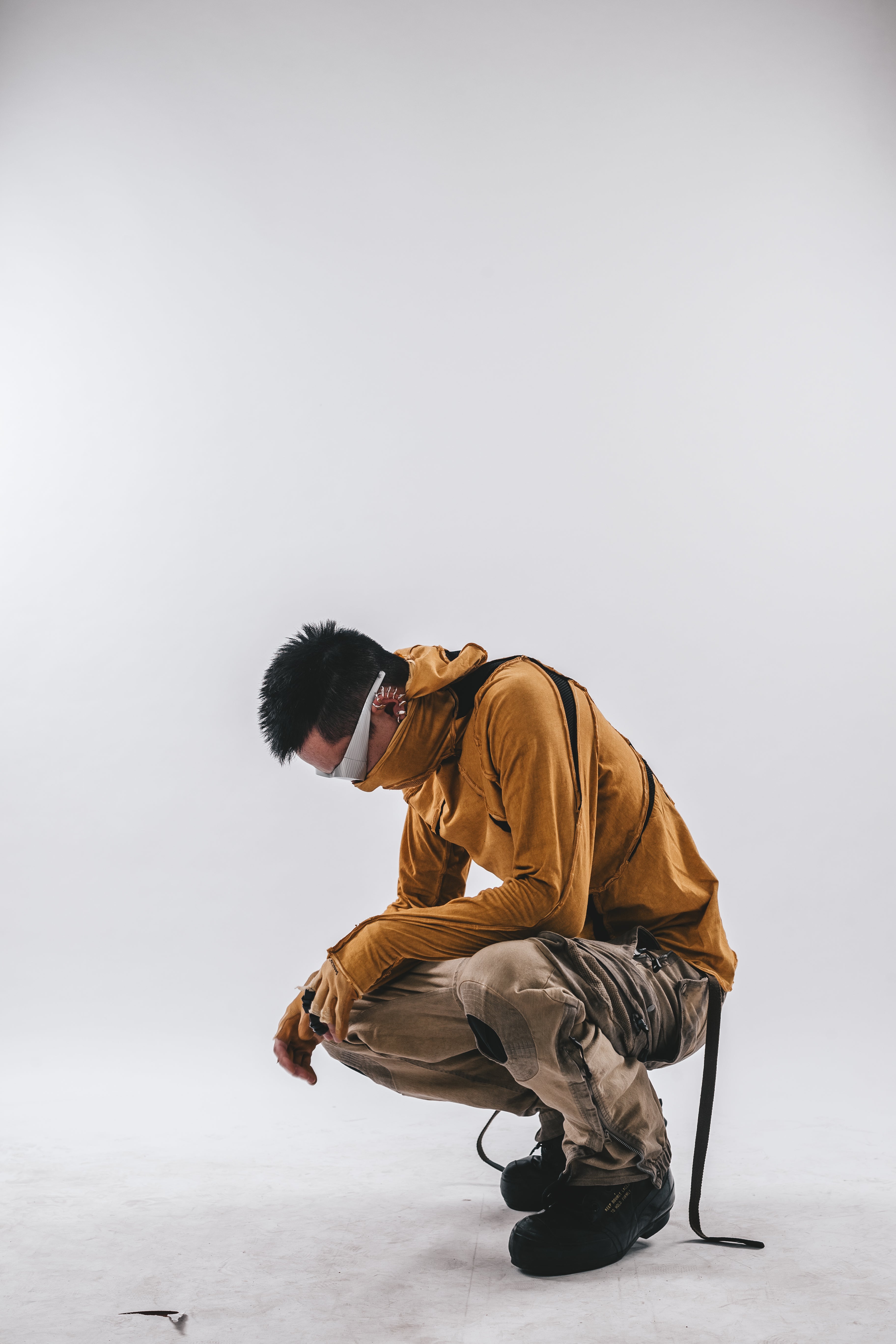 Ninja Cardinal Hooded Long Sleeve Tee