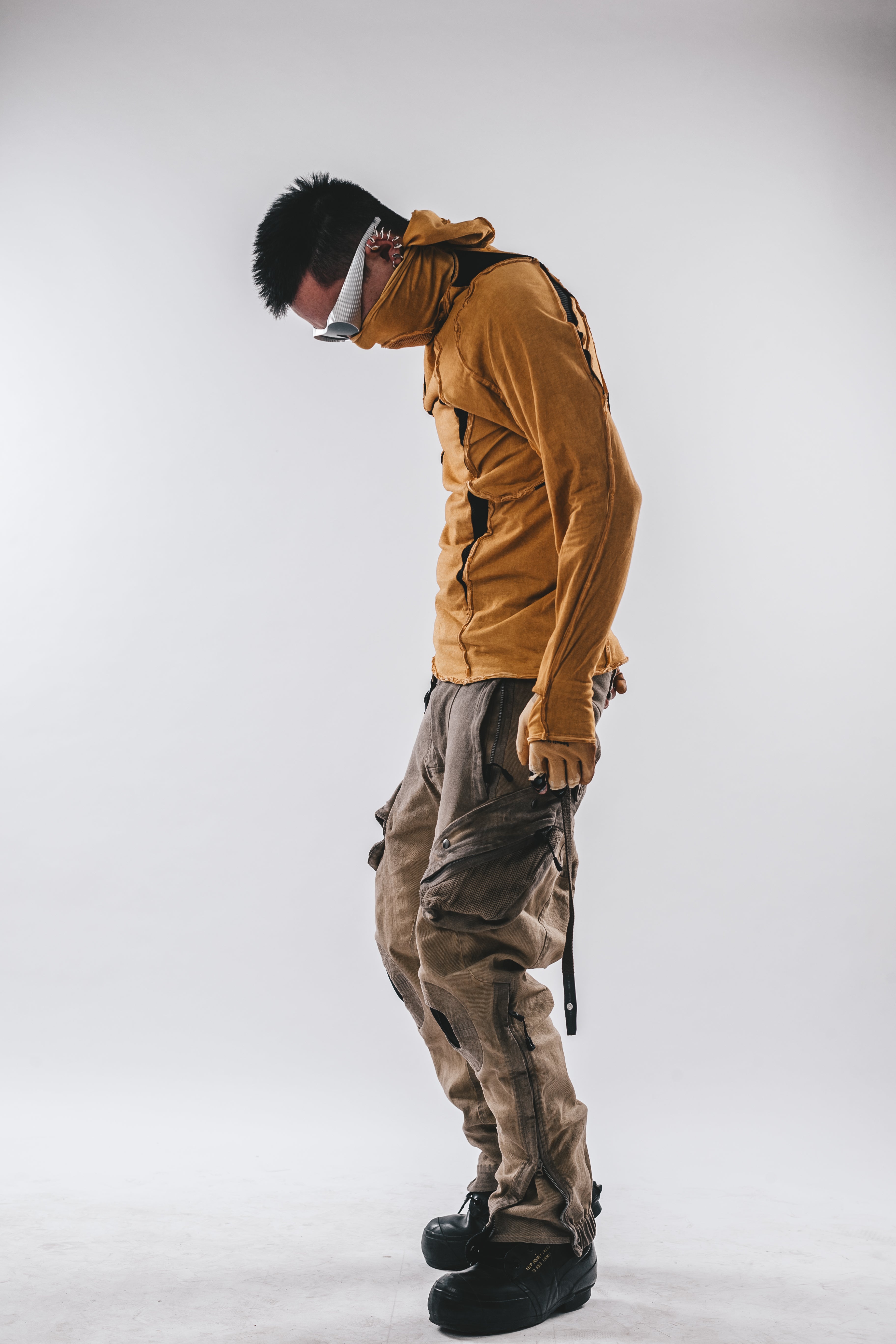 Ninja Cardinal Hooded Long Sleeve Tee