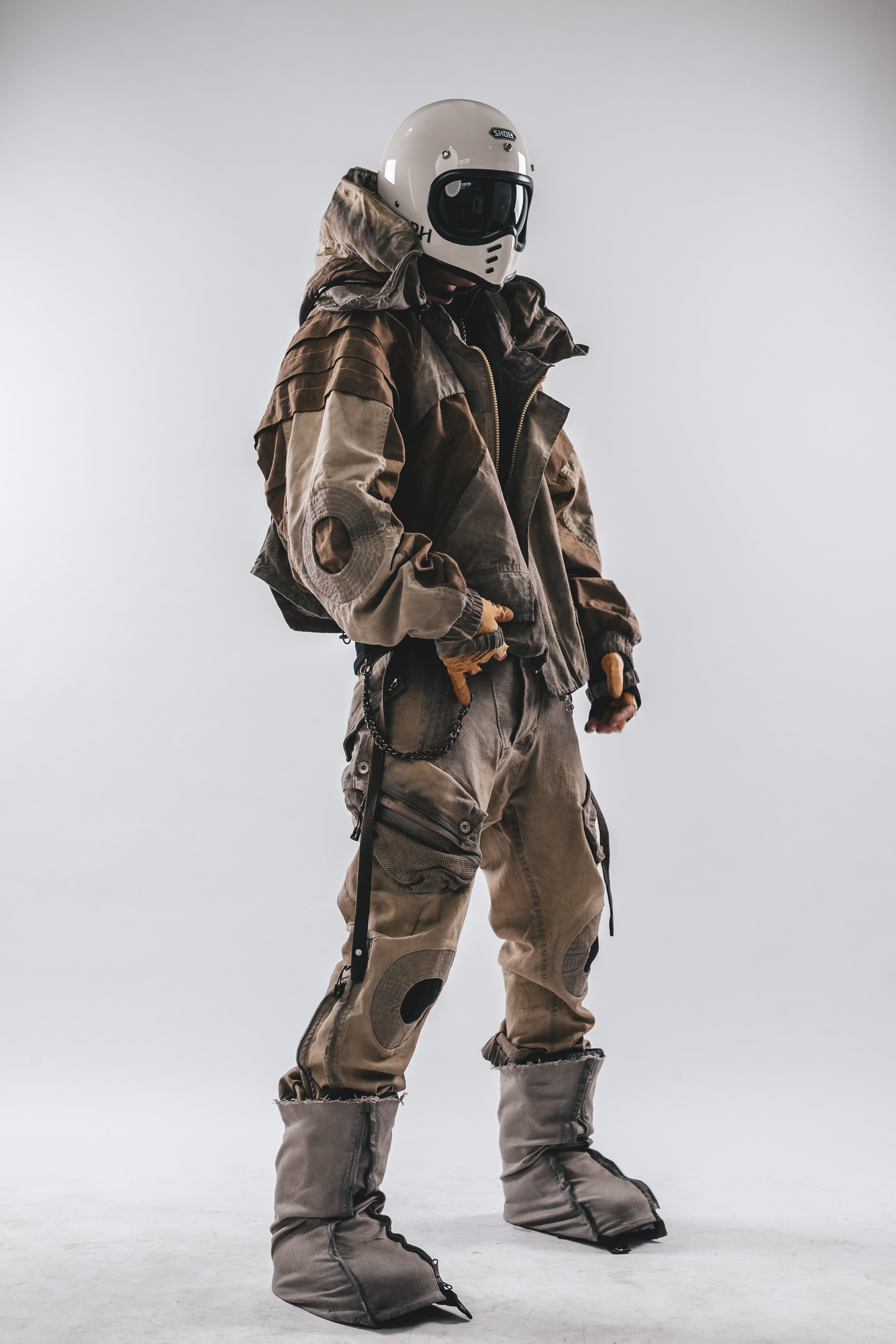 Oversized Hooded Batwing Jacket