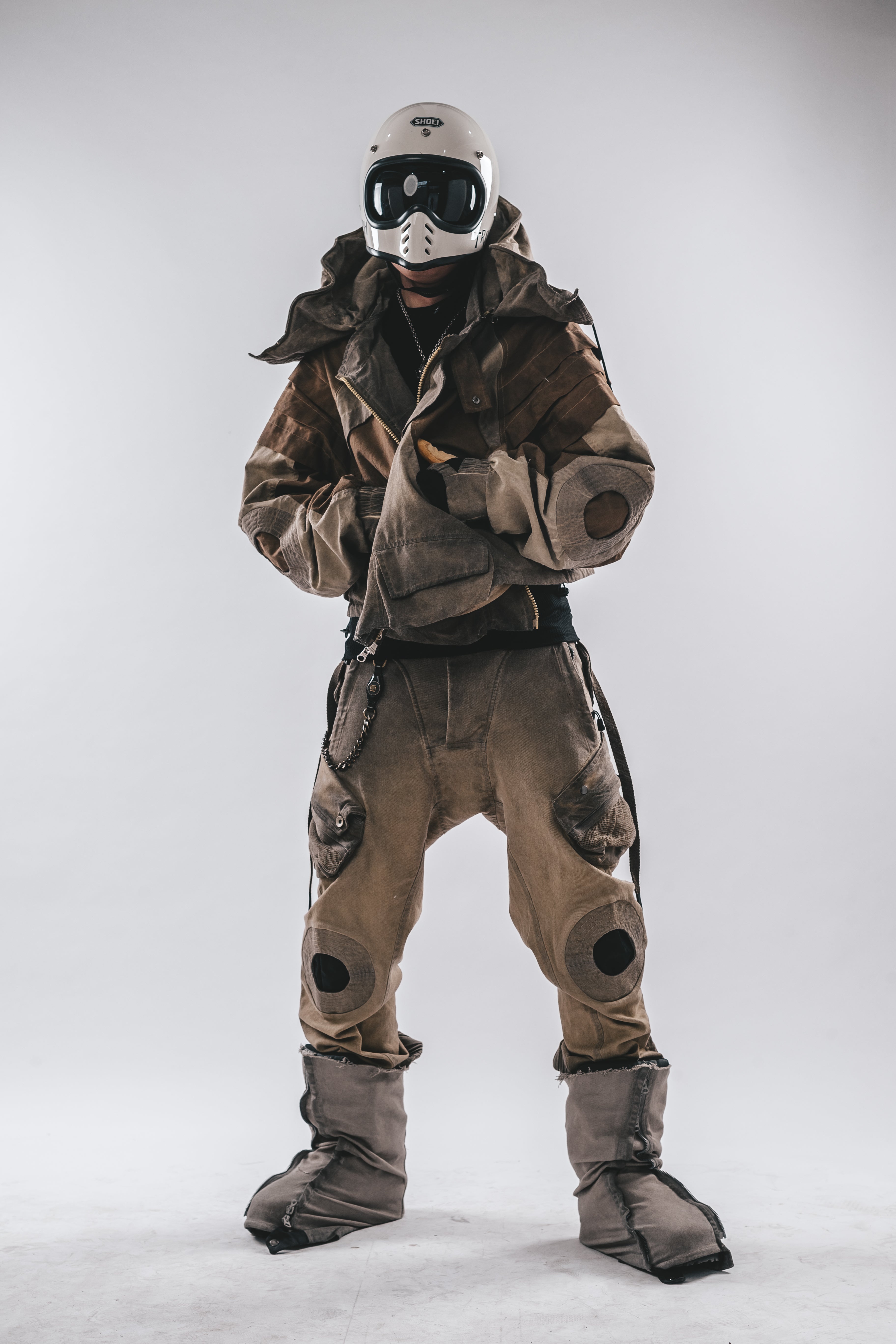 Oversized Hooded Batwing Jacket