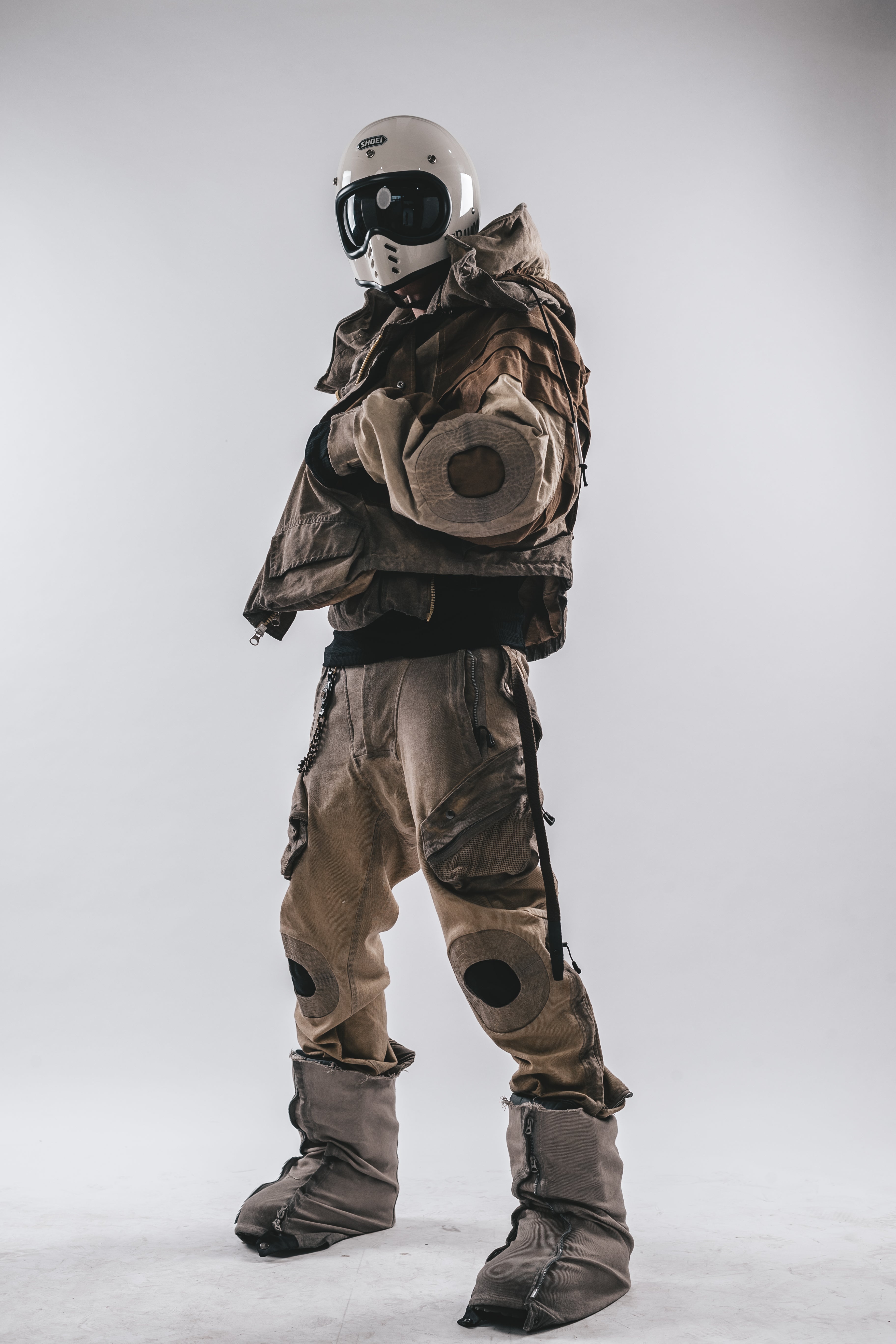 Oversized Hooded Batwing Jacket