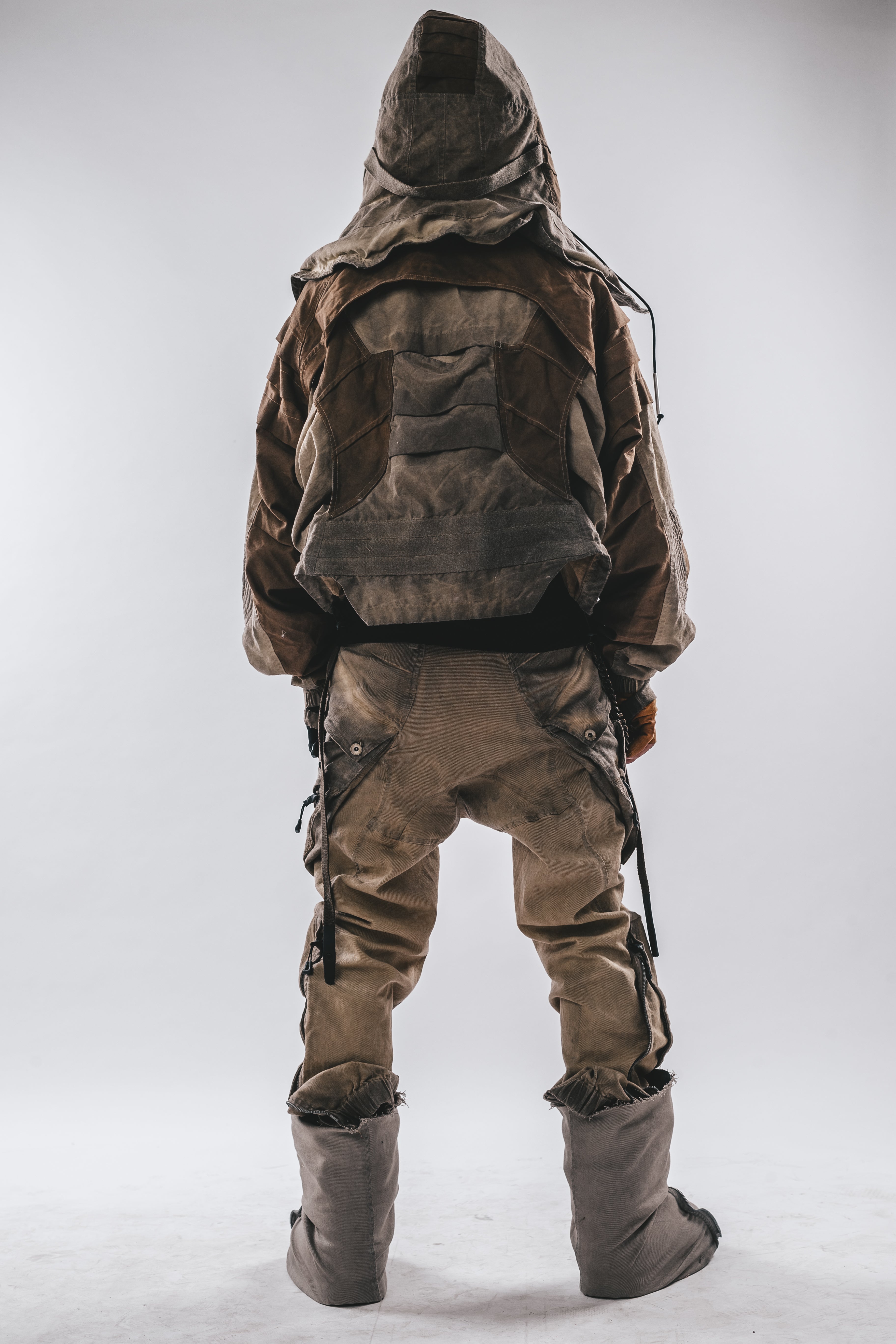 Oversized Hooded Batwing Jacket