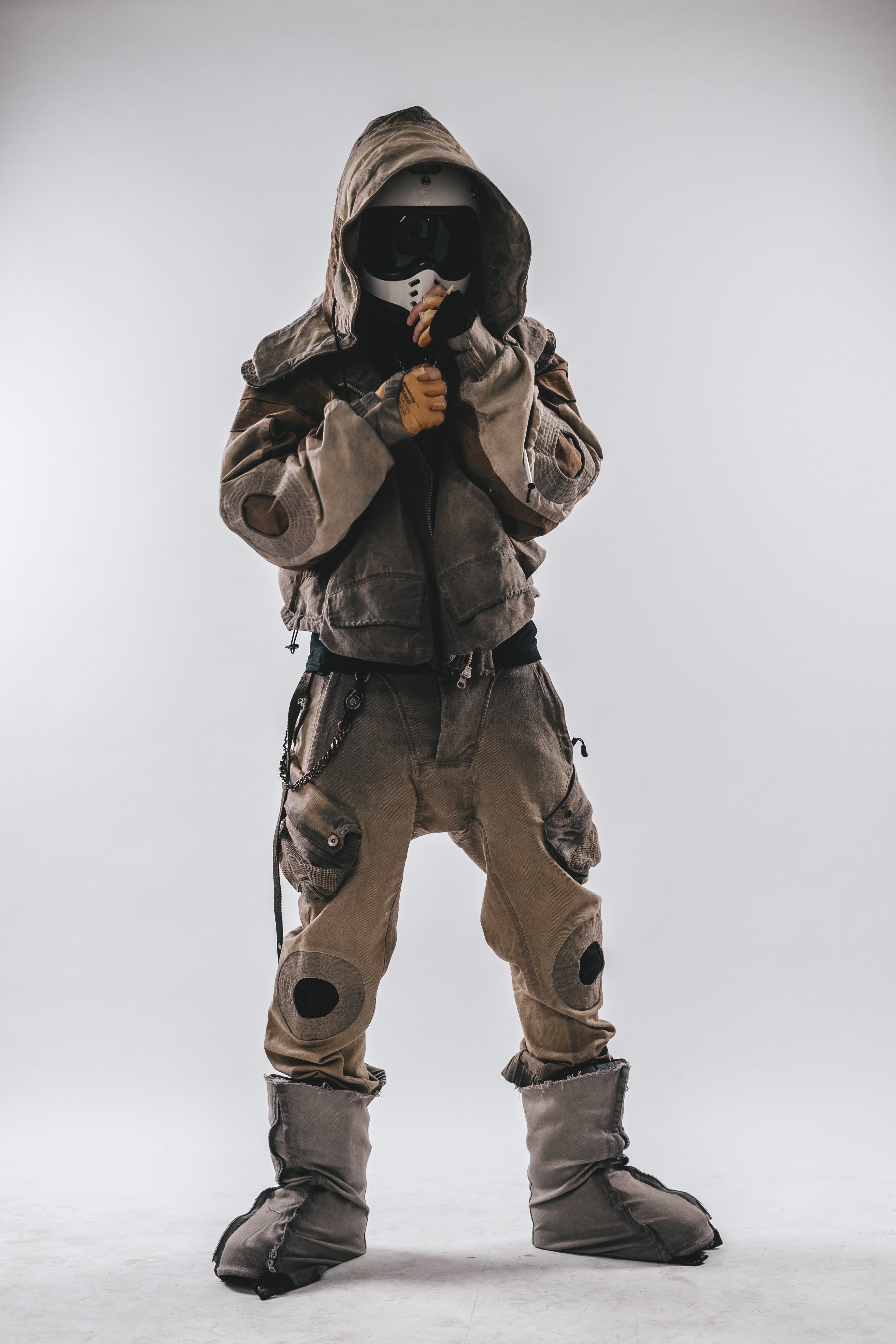 Oversized Hooded Batwing Jacket