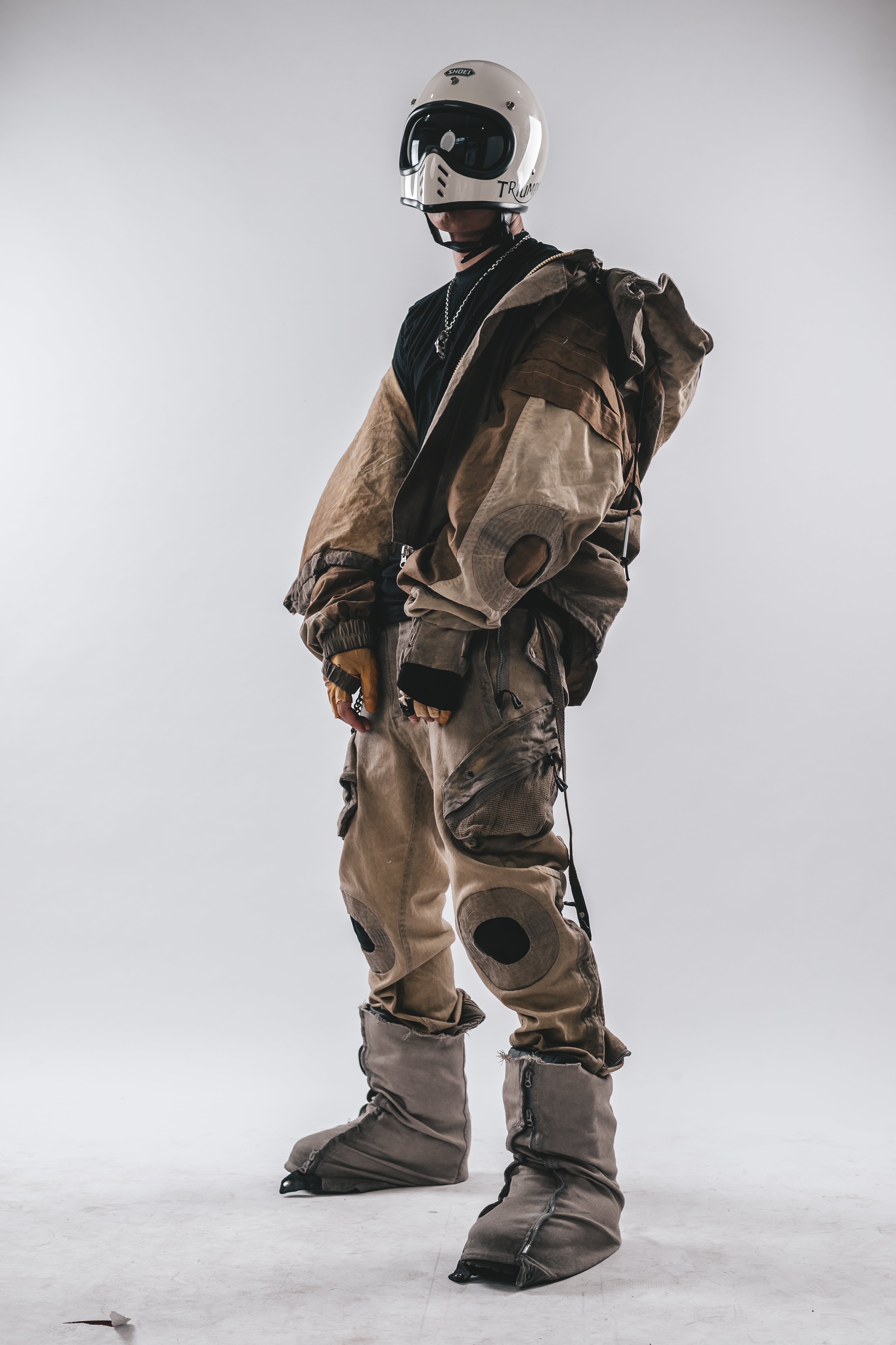 Oversized Hooded Batwing Jacket