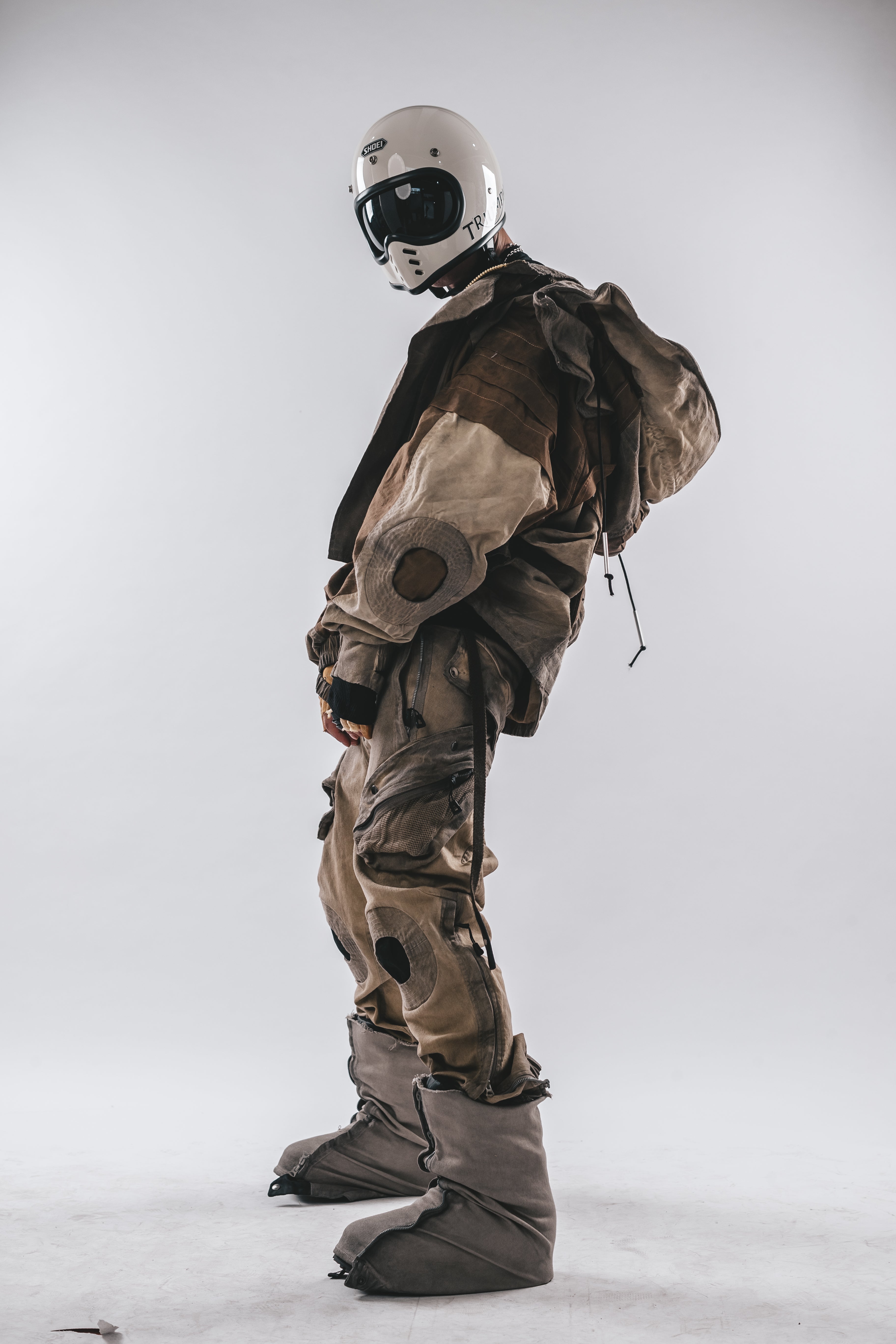 Oversized Hooded Batwing Jacket