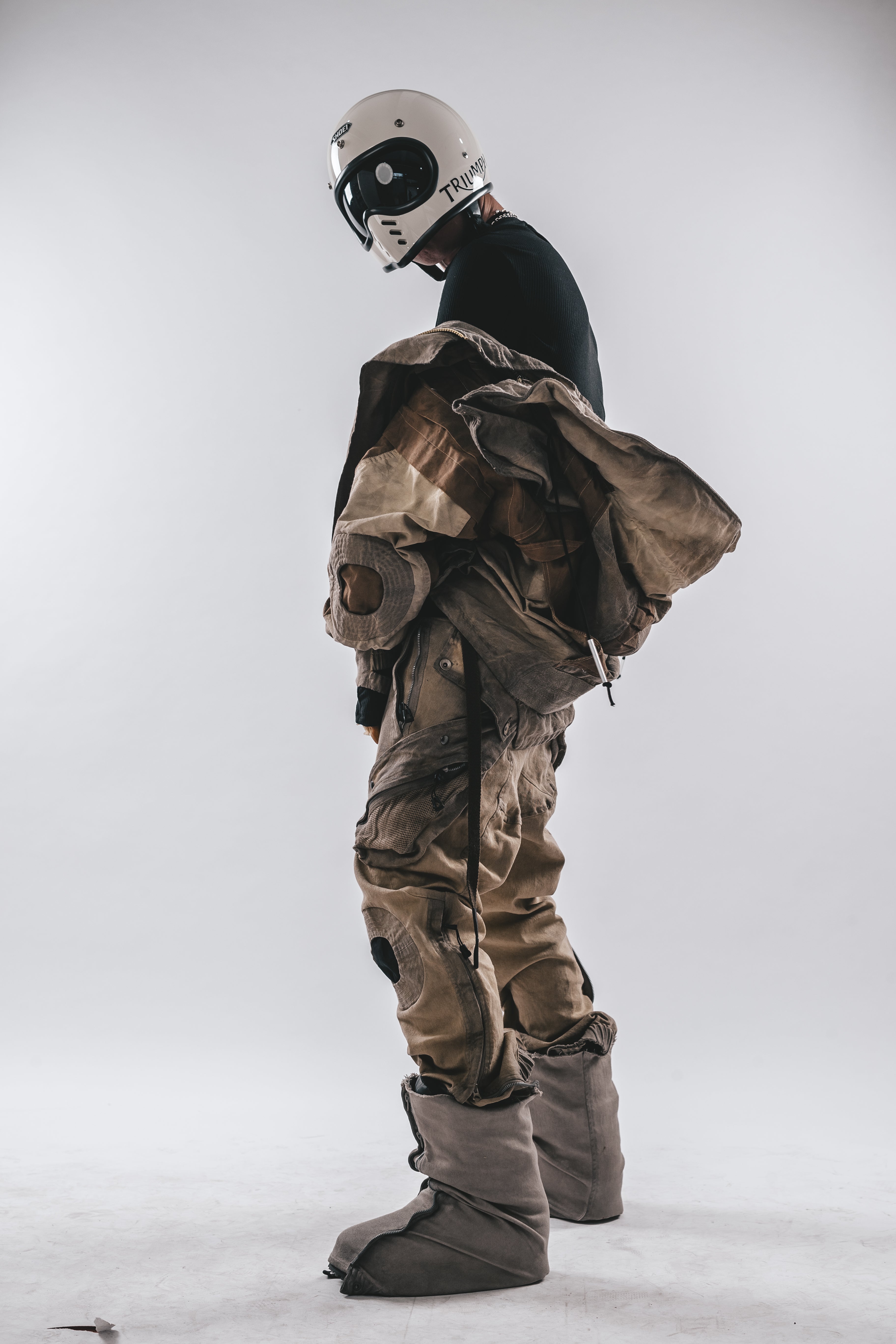 Oversized Hooded Batwing Jacket