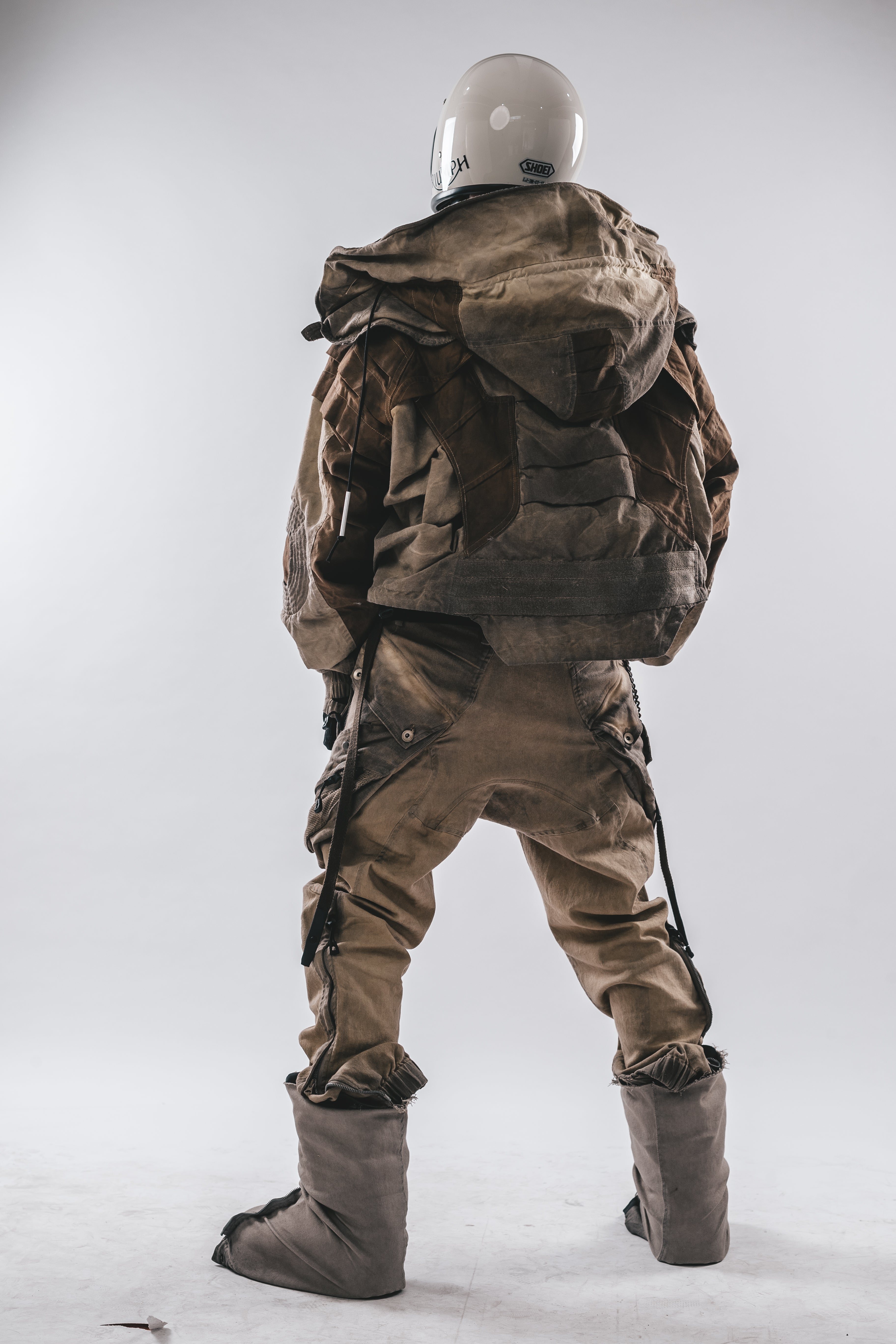 Oversized Hooded Batwing Jacket