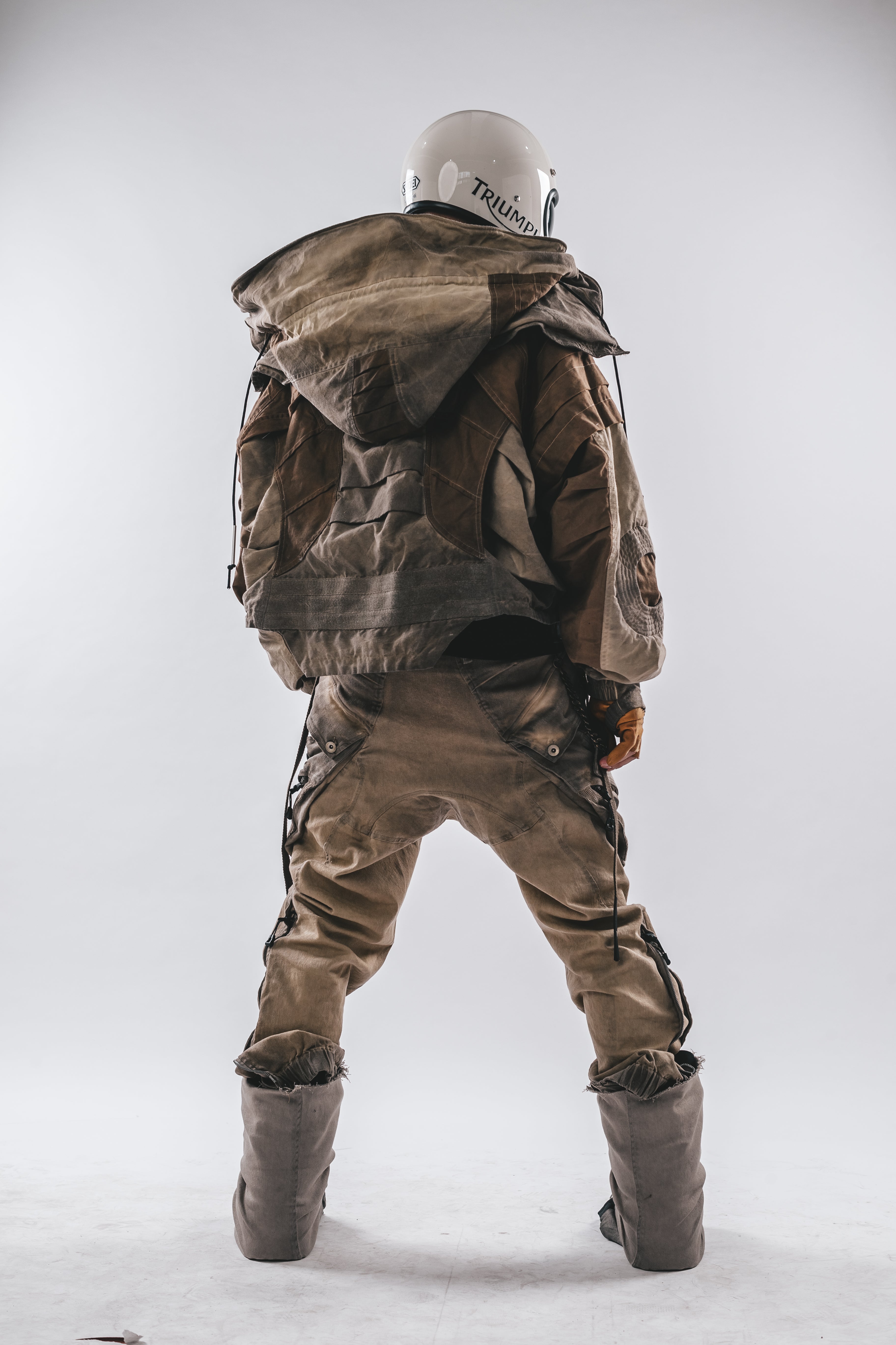 Oversized Hooded Batwing Jacket