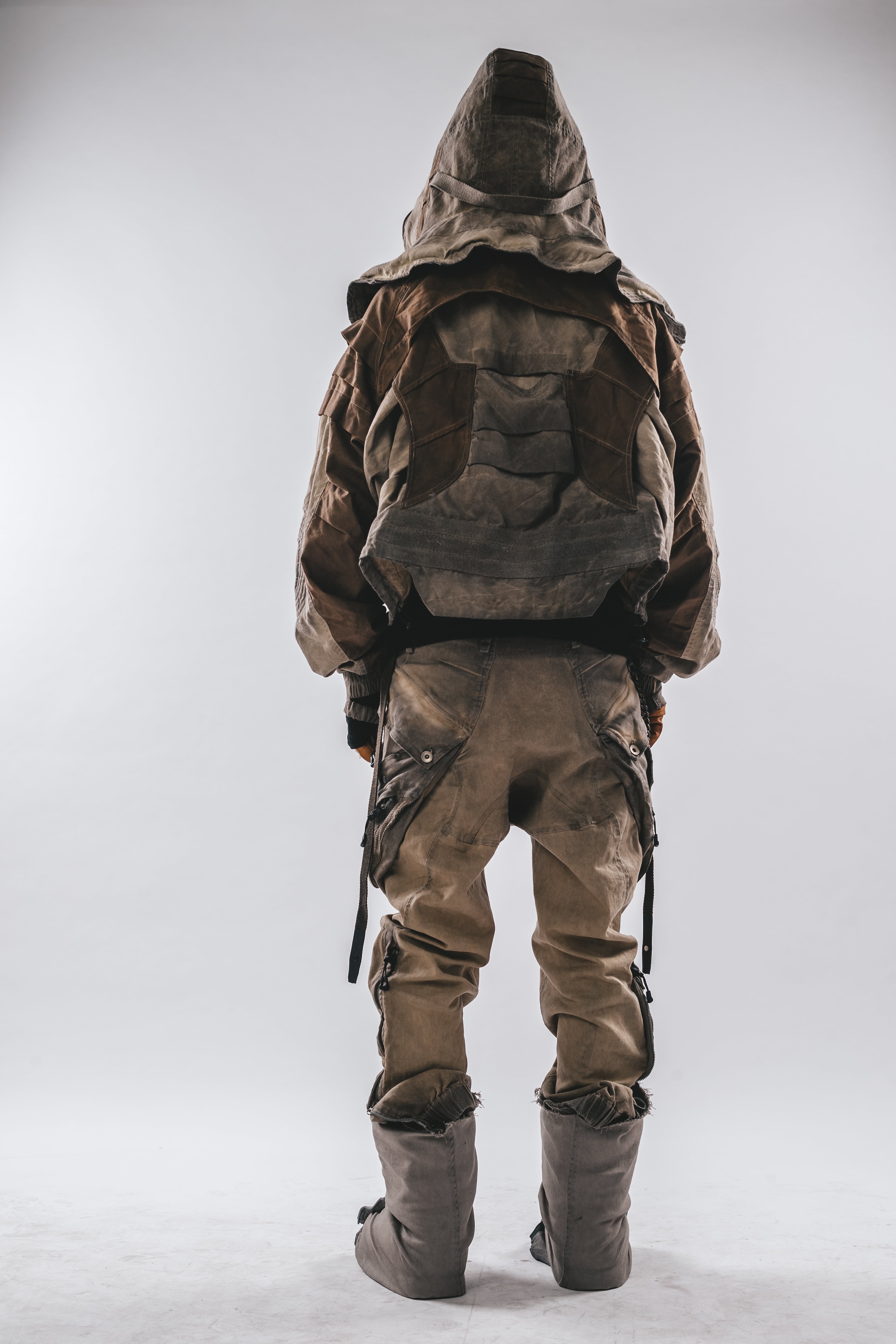 Oversized Hooded Batwing Jacket