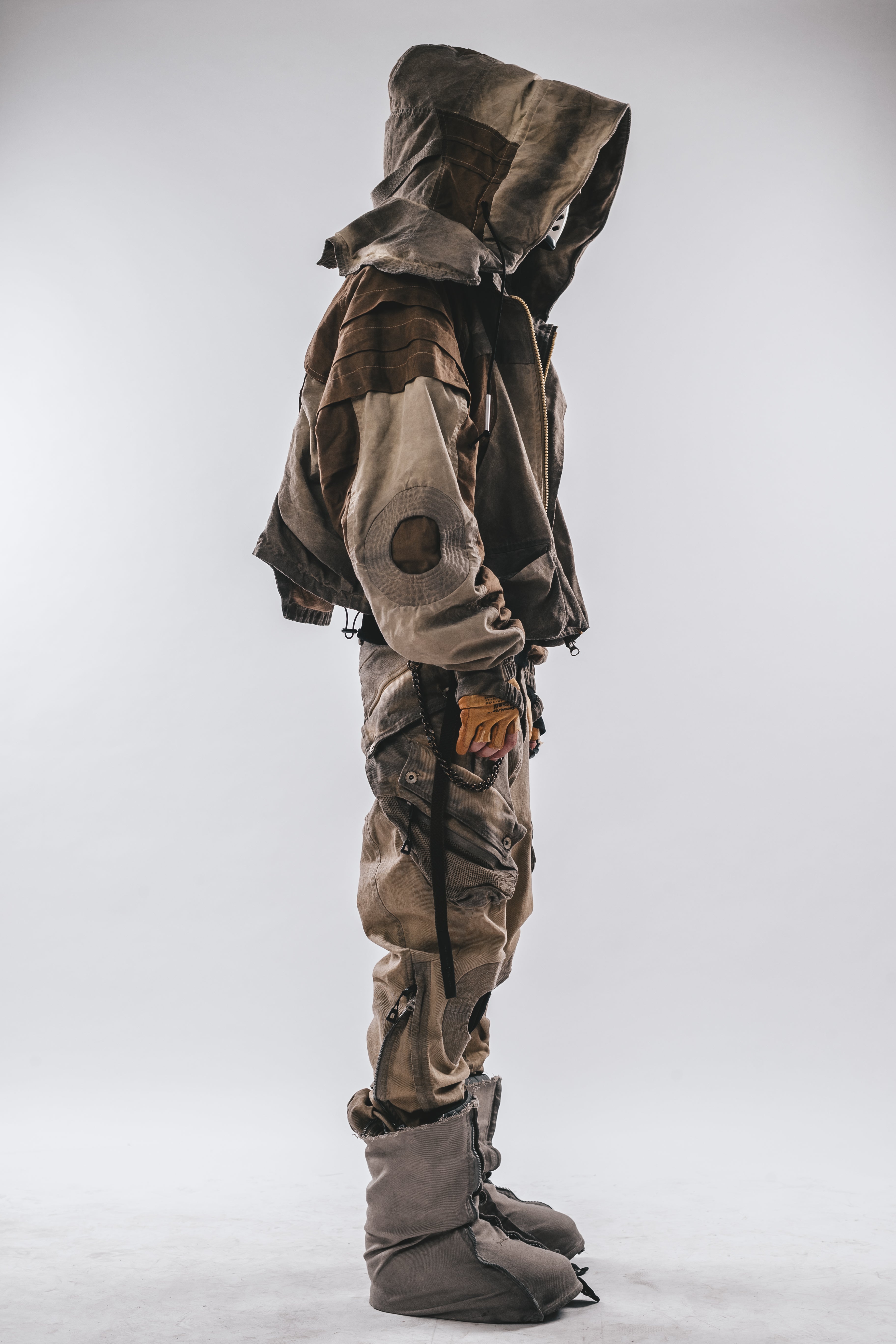 Oversized Hooded Batwing Jacket