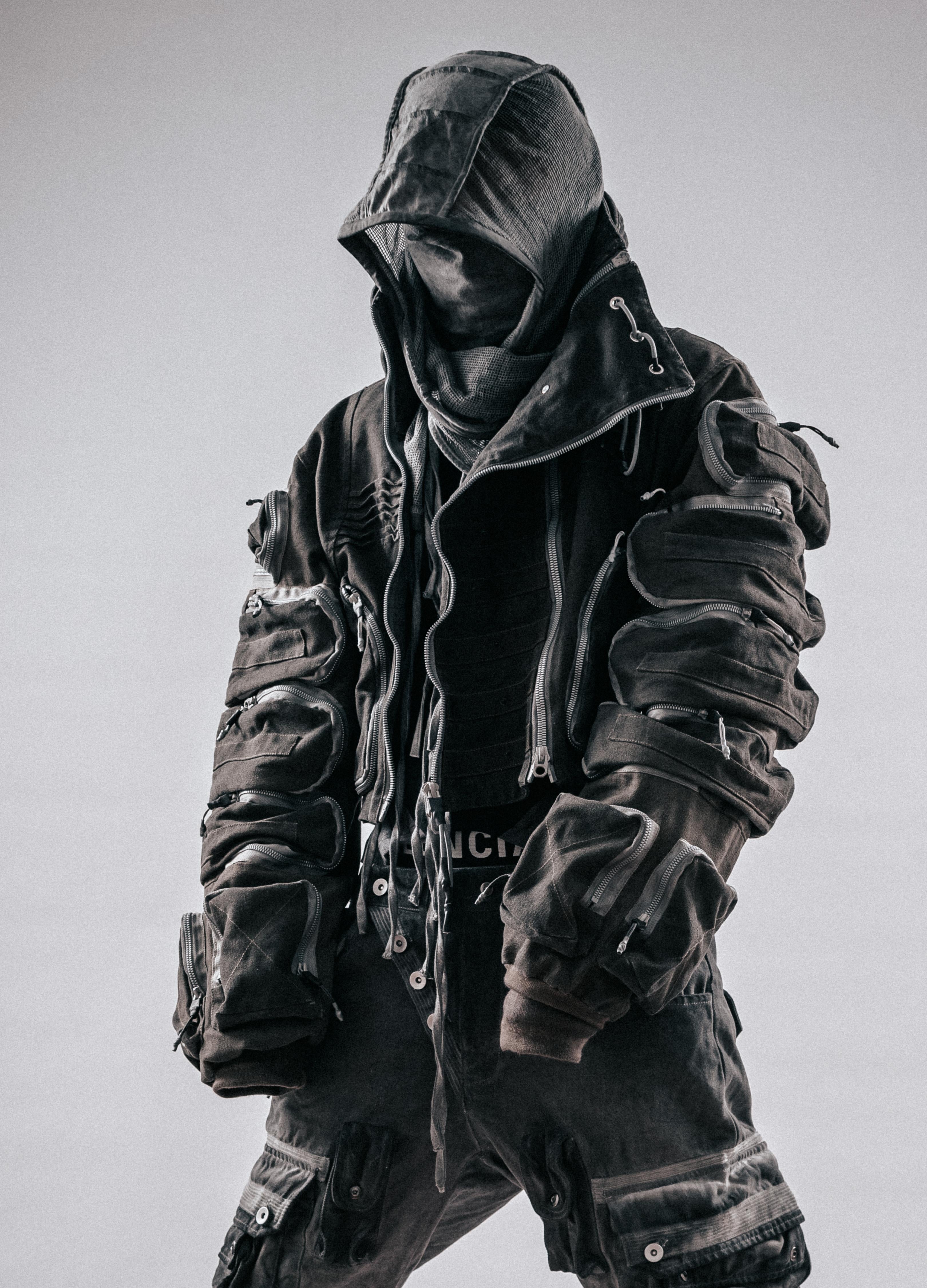 DRKLEI DISTRESSED UTILITY JACKET