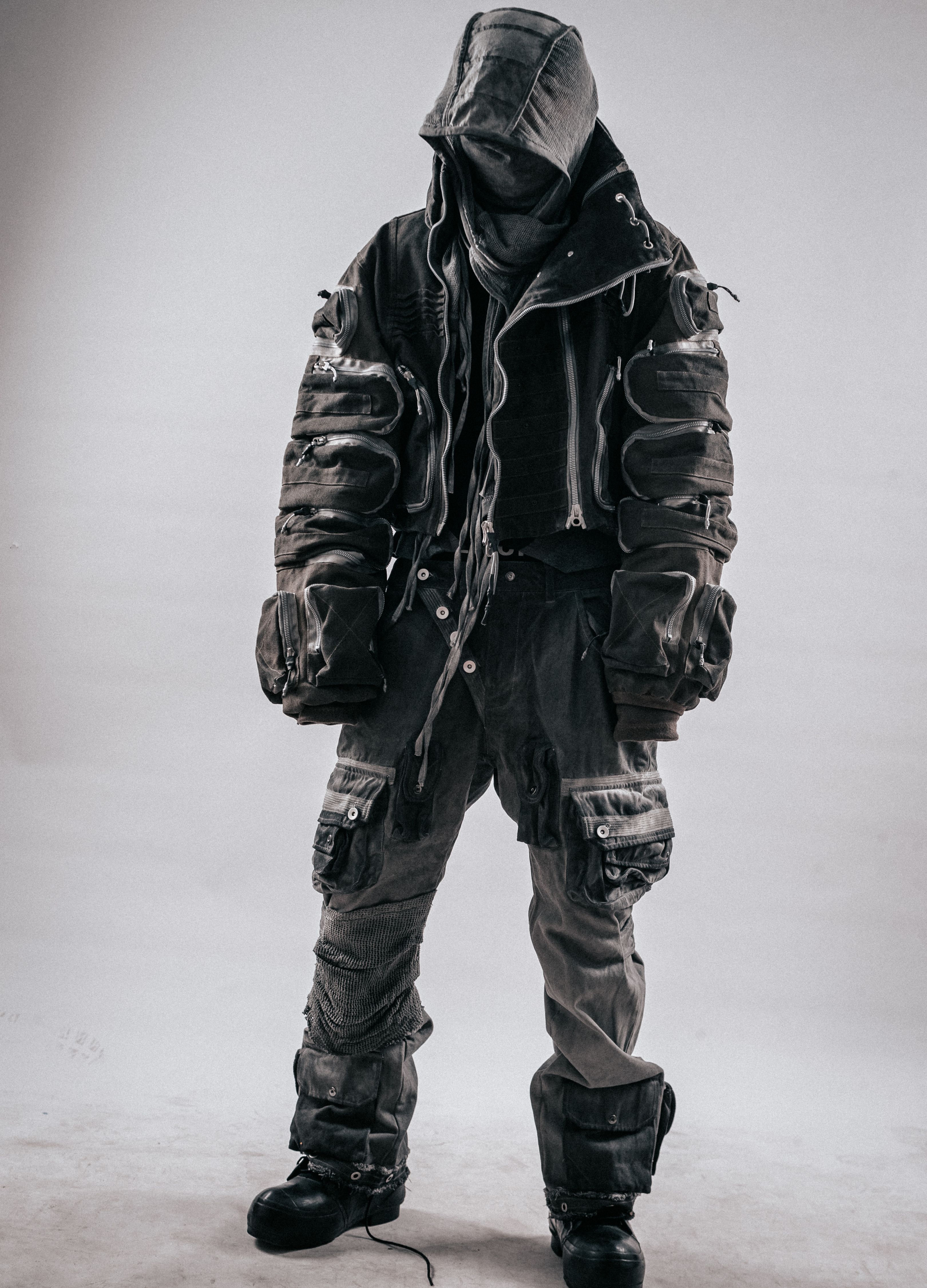 DRKLEI DISTRESSED UTILITY JACKET