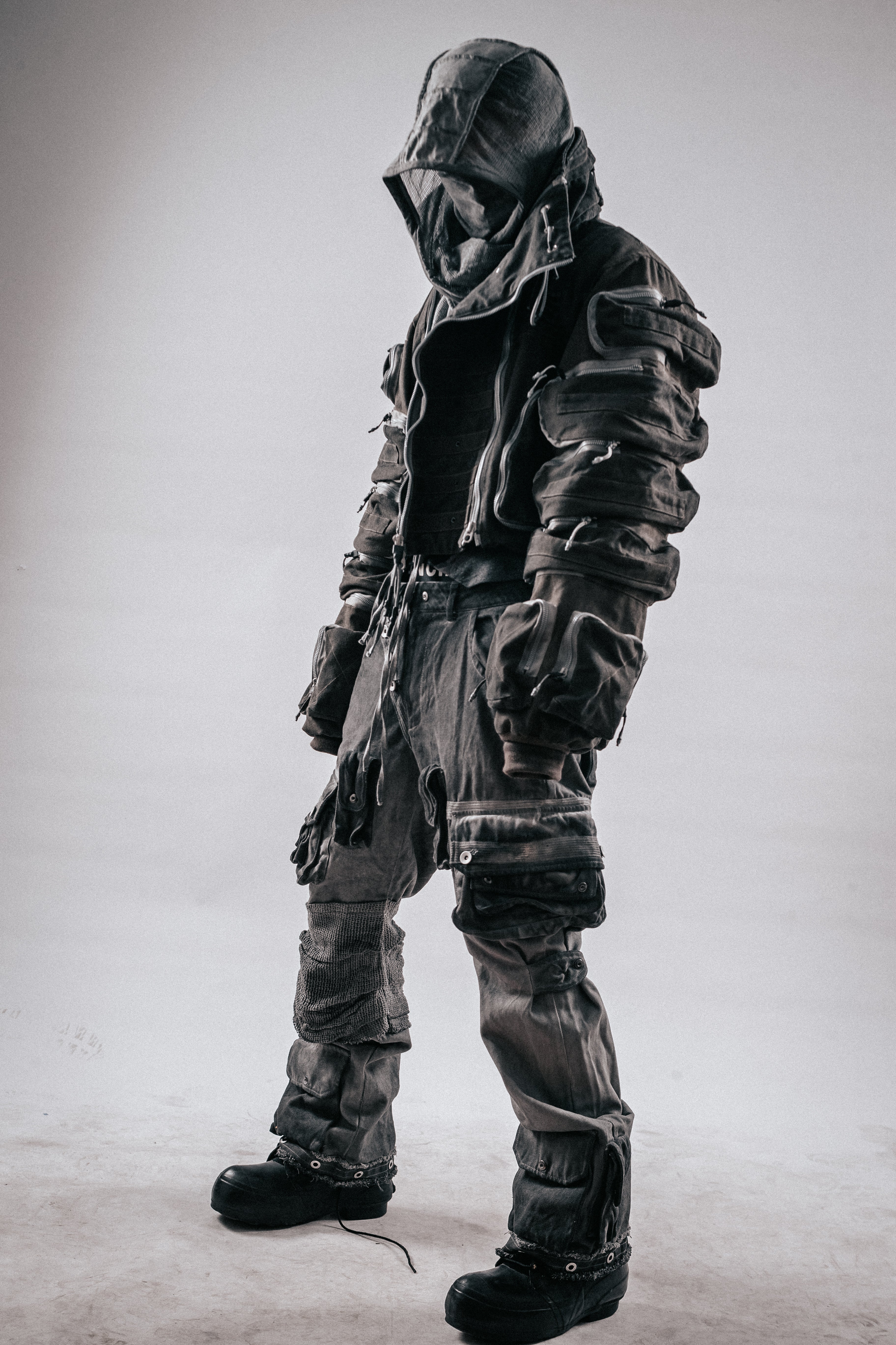 DRKLEI DISTRESSED UTILITY JACKET