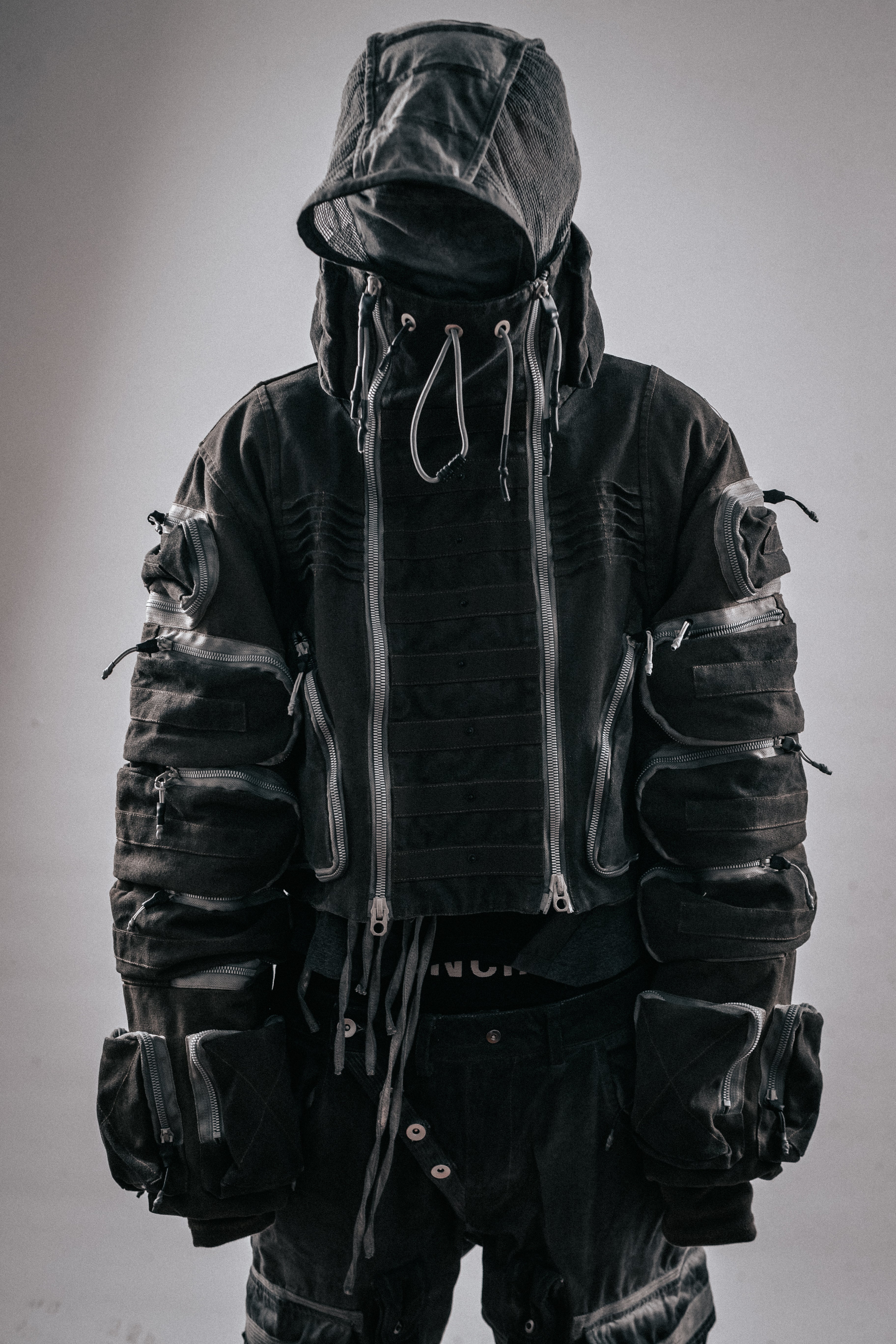 DRKLEI DISTRESSED UTILITY JACKET