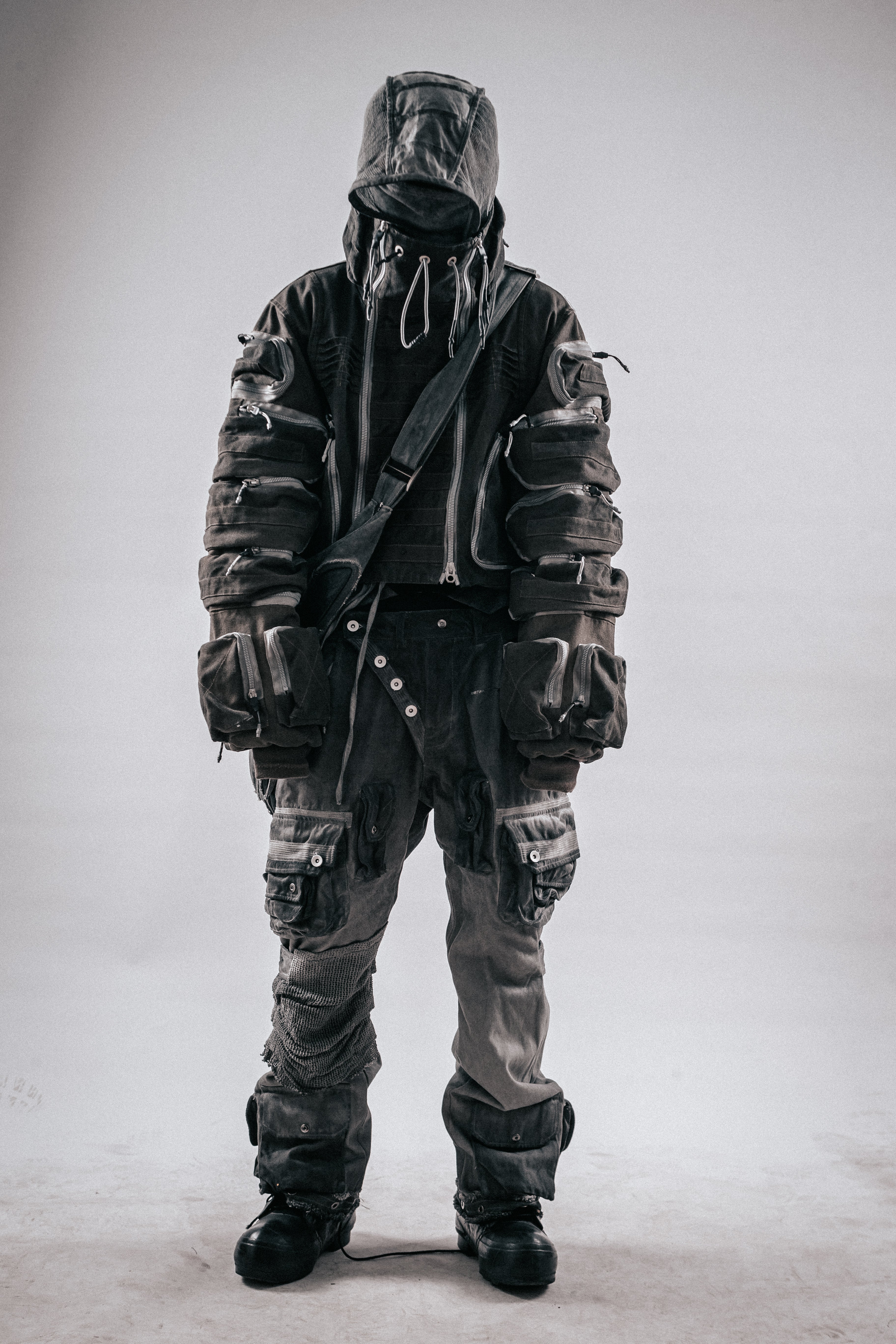 DRKLEI DISTRESSED UTILITY JACKET