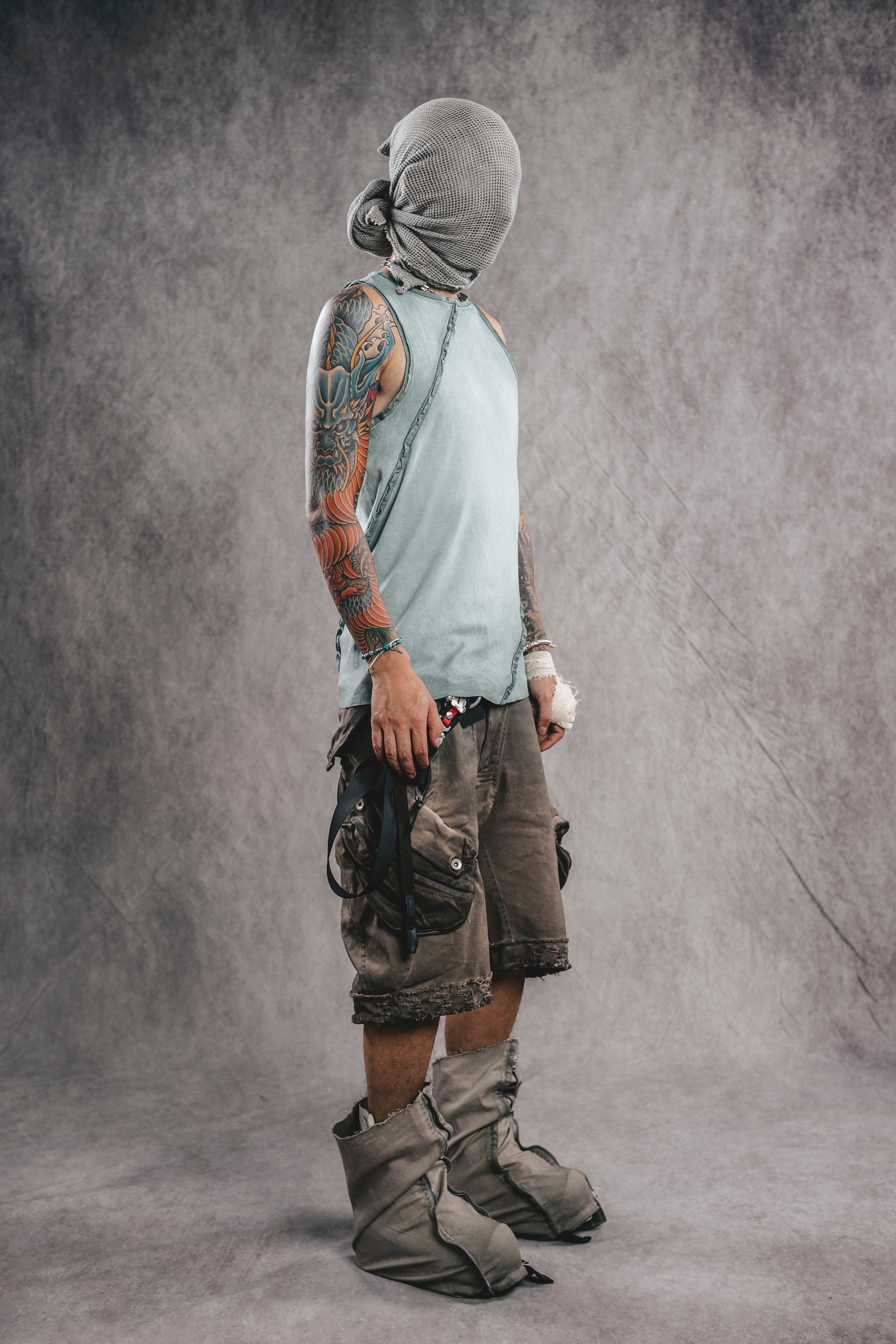 Exoskeleton Sleeveless Top