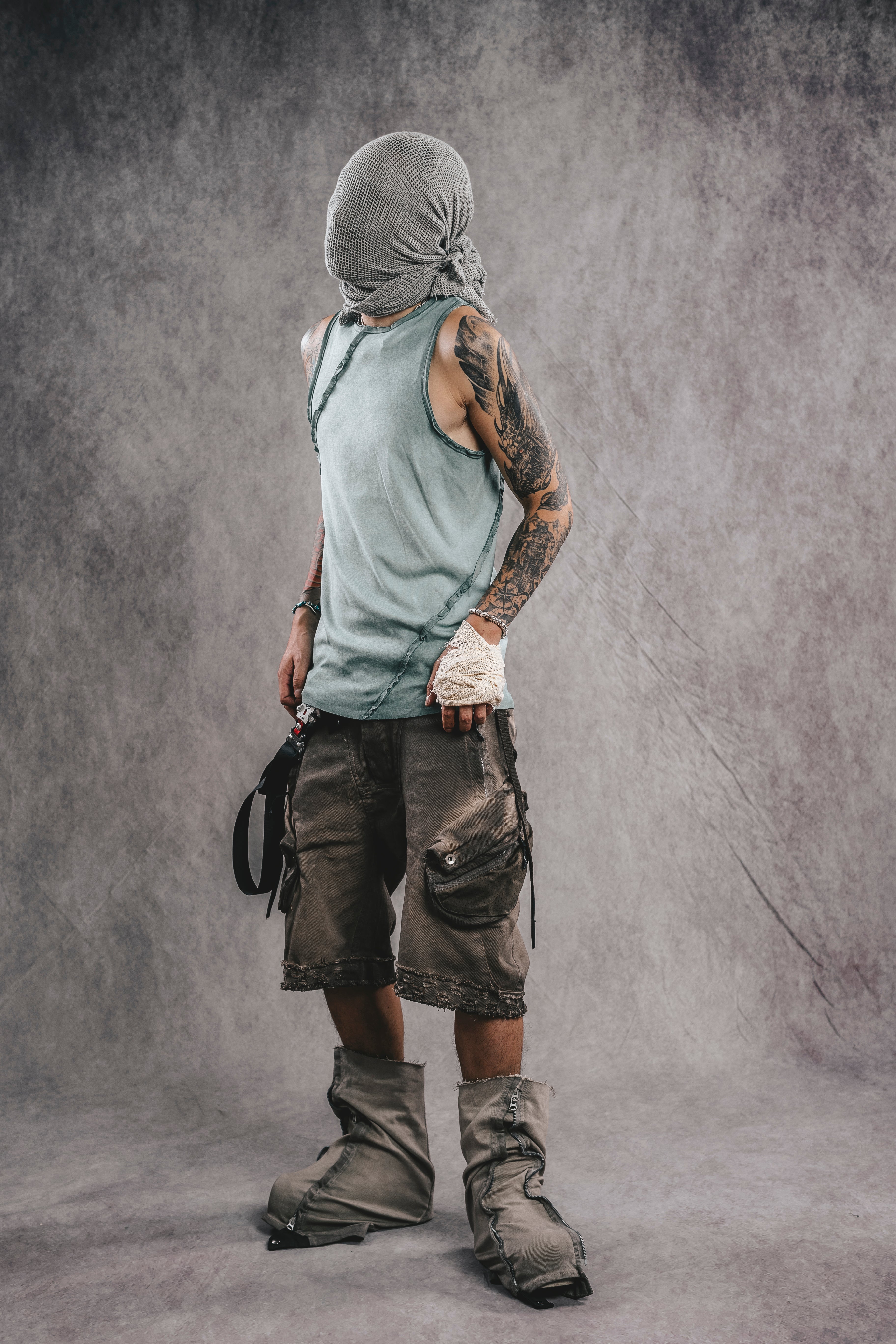 Exoskeleton Sleeveless Top