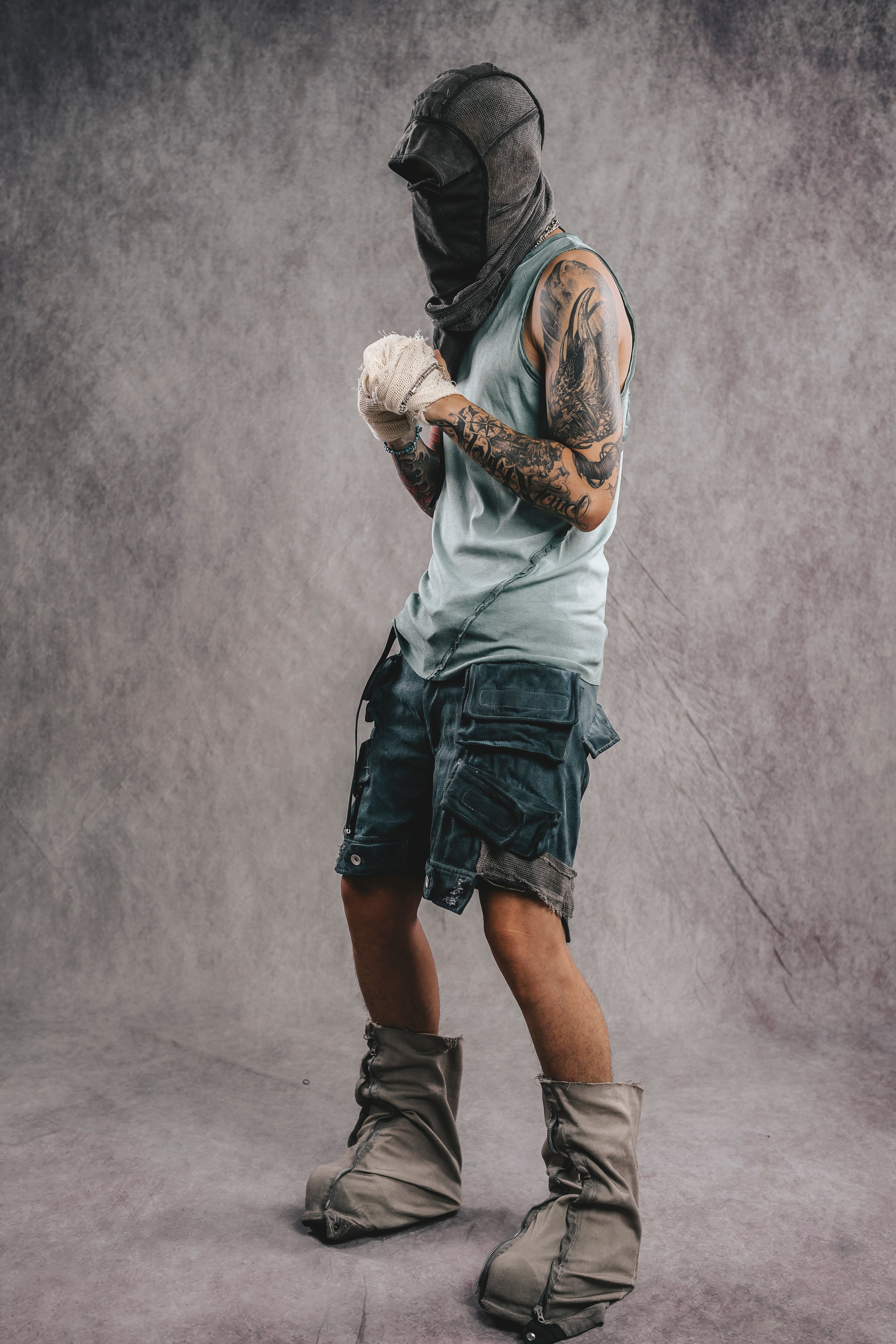 Exoskeleton Sleeveless Top