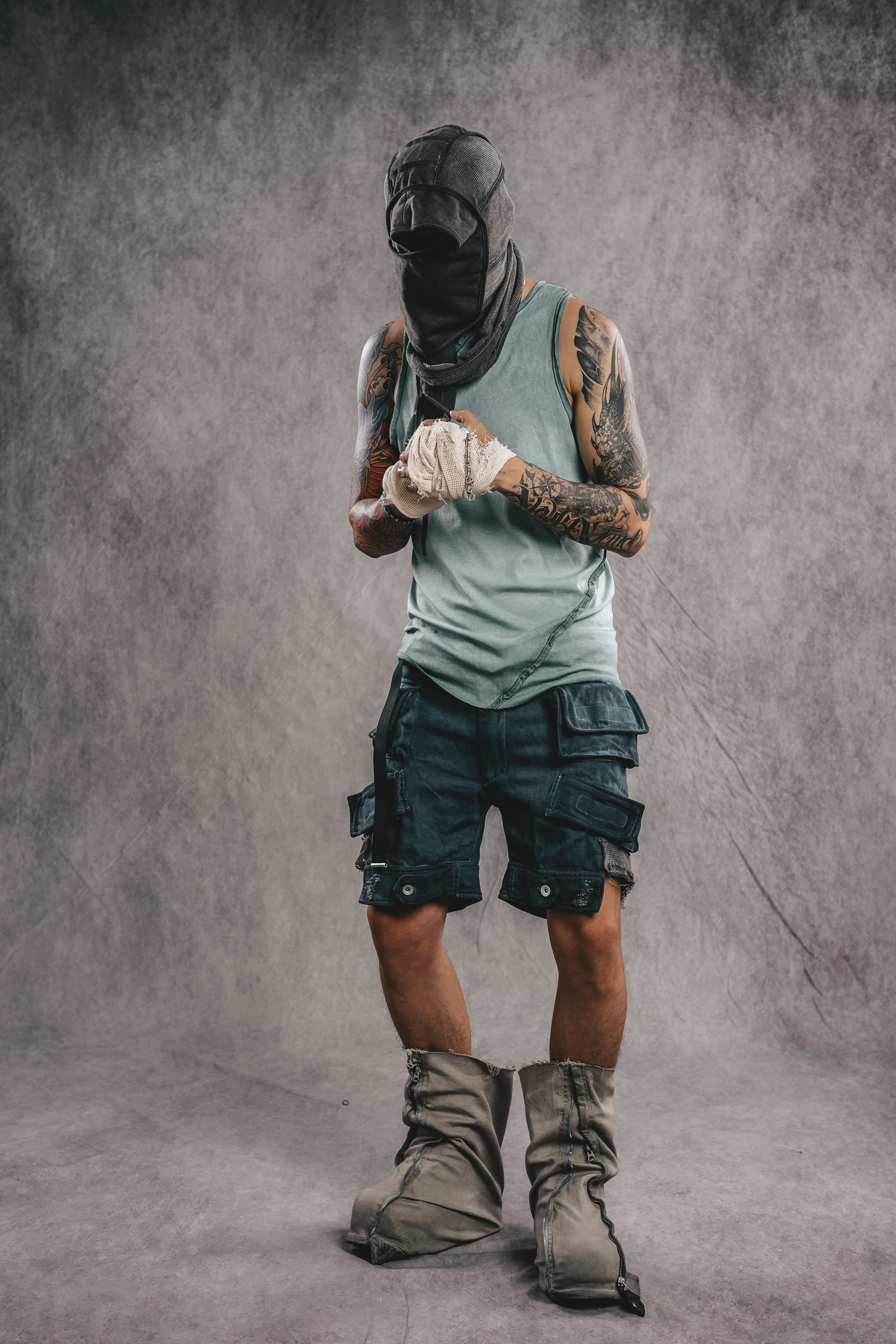 Exoskeleton Sleeveless Top