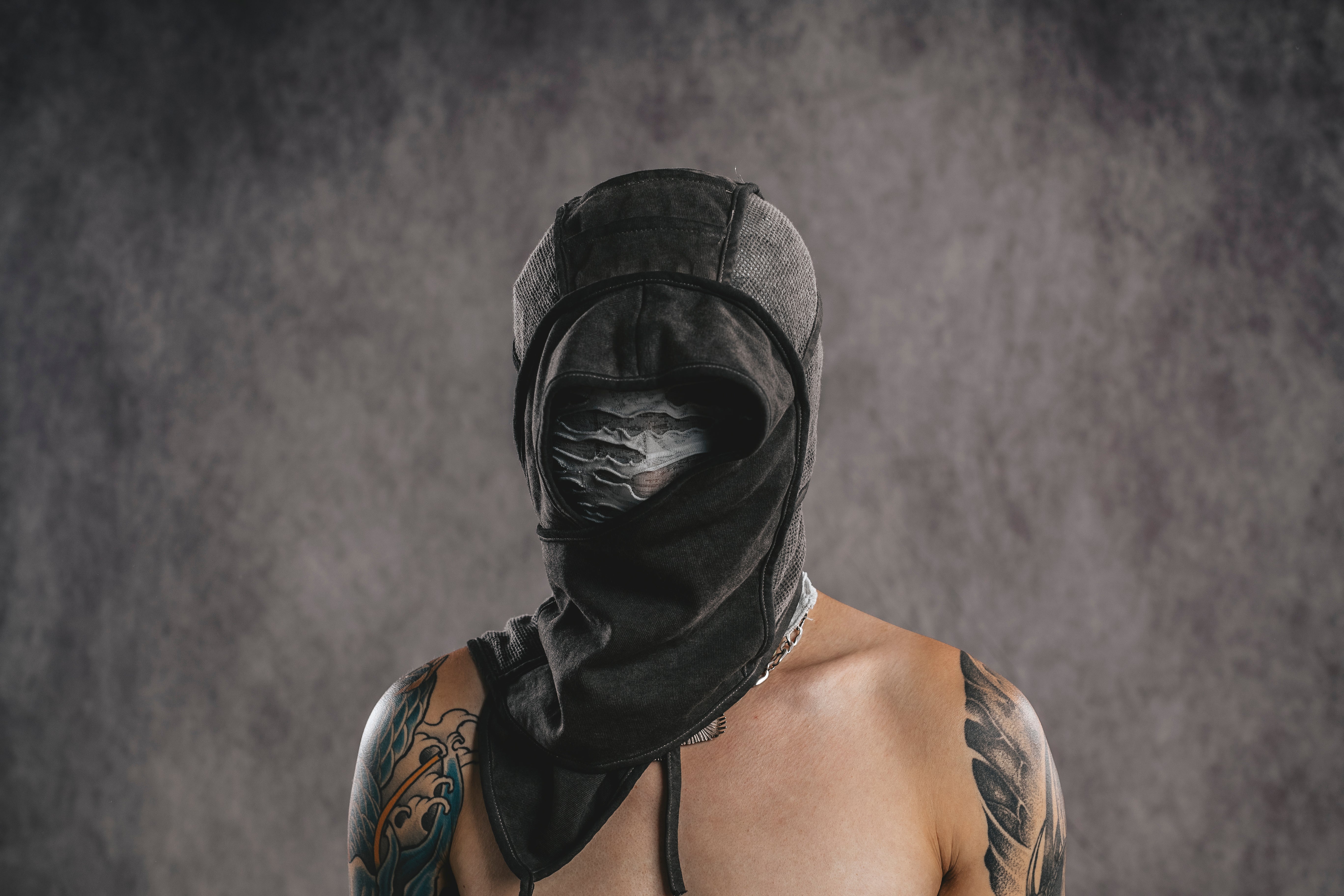 DUNE MESH PATCHWORK HOOD