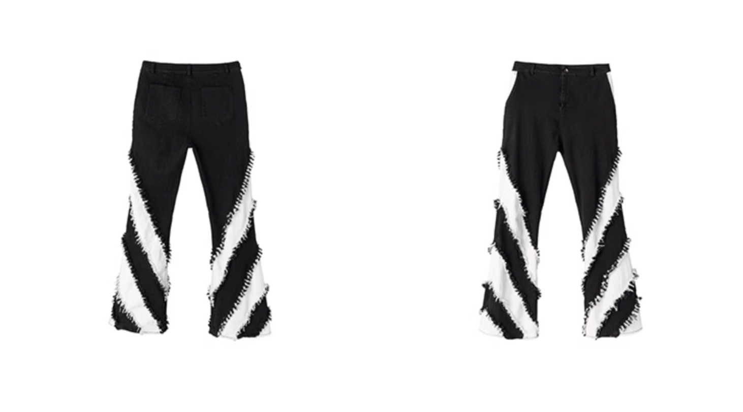 22SS Monochrome Punk Pants
