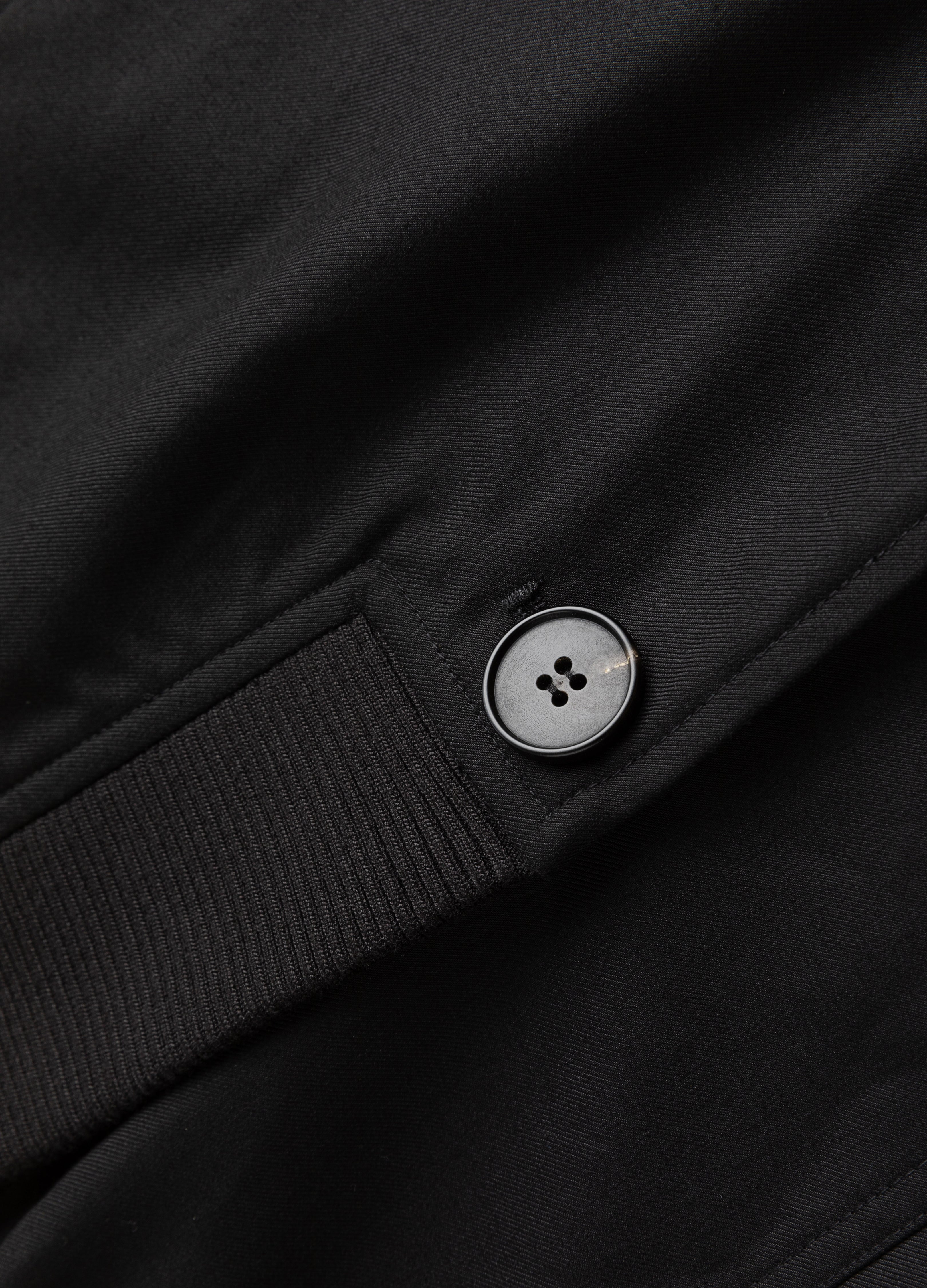 23FW V-Collar Ribbed Windbreaker Coat