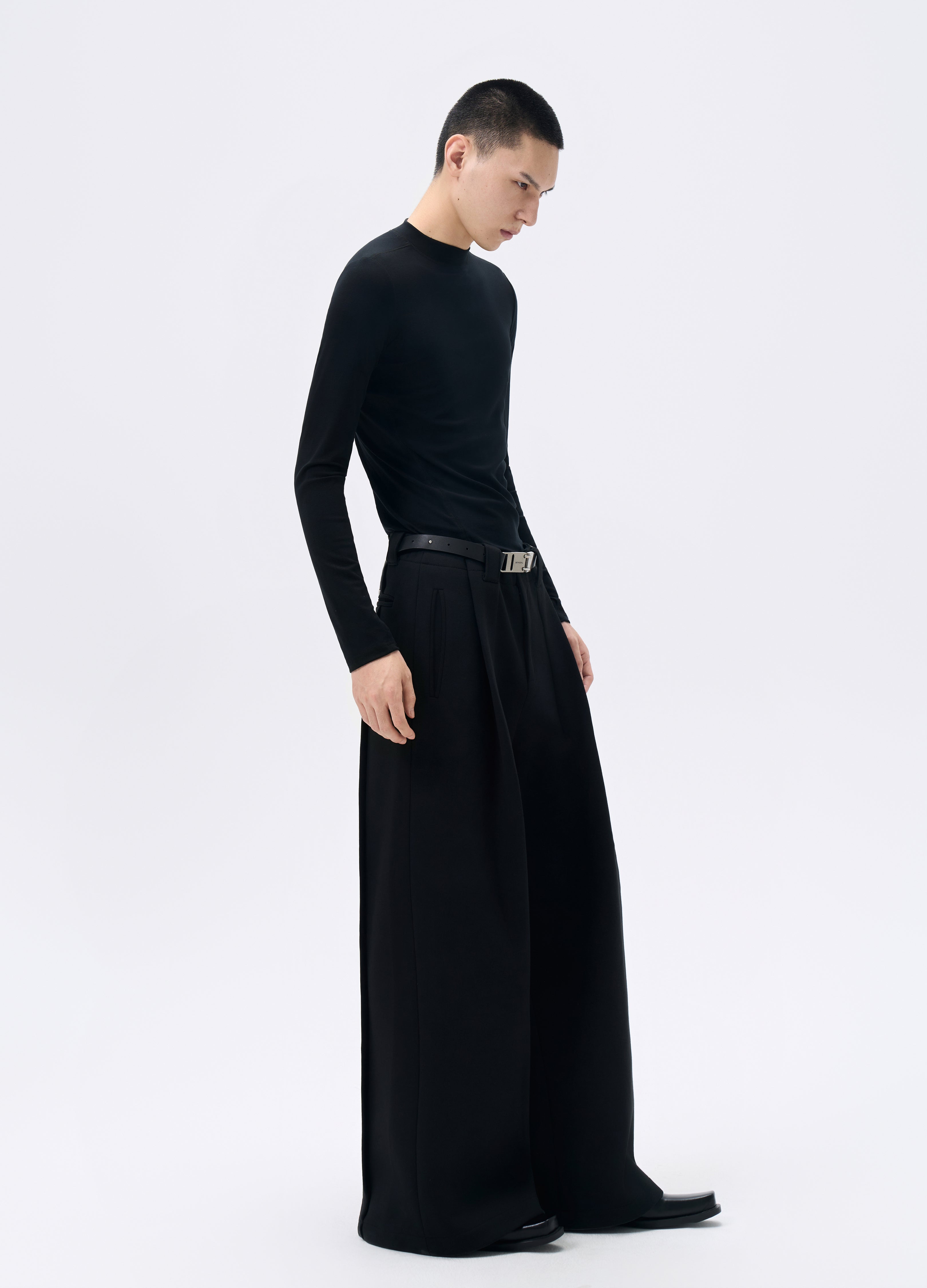 25FW BLACK WOOL BASE LAYER